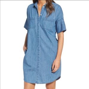 Madewell chambray shirt dress